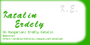 katalin erdely business card
